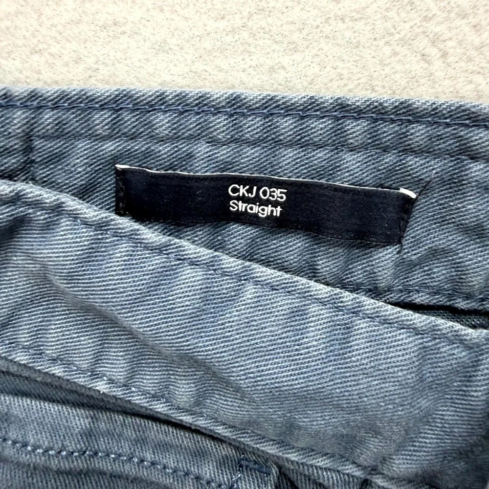 Calvin Klein Jeans Chino Mens 36x34 Blue Stretch All Day Street Comfort Straight